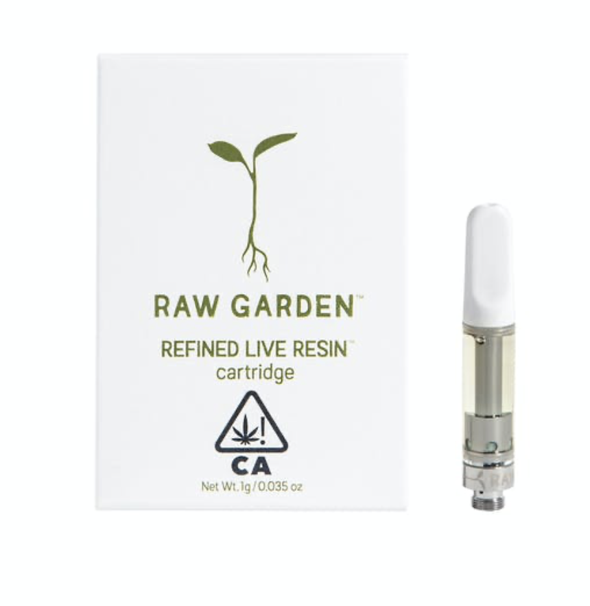 1g THC Live Resin Vape Cartridge – Cachuma Clouds by Raw Garden 84.4% ...
