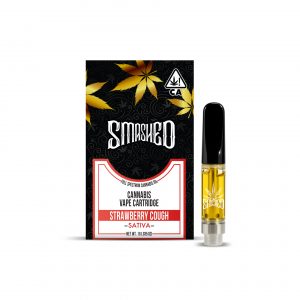 1g THC Vape Cartridge - Strawberry Cough by Smashed (Sativa)