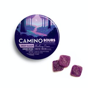 Camino Sours 10mg THC: 10mg CBN: 10mg CBD Blackberry Dream "Deep Sleep" Gummies