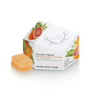 BLOOD ORANGE 1:1 CBC Enhanced (Sativa) Gummies by Wyld 100mg THC:100mg CBC