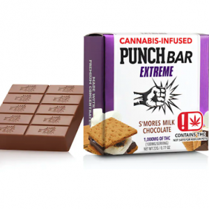 1000MG THC PUNCH Bar Extreme - S'mores Milk Chocolate (Hybrid)