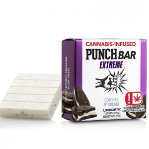 1000MG THC PUNCH Bar Extreme - Cookies and Cream (Hybrid) by Punch