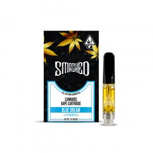 1g THC Vape Cartridge - Blue Dream by Smashed (Hybrid)