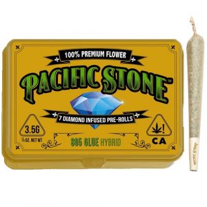 7 Pack Diamond Infused Pre-Rolls - 805 Glue By Pacific Stone (Hybrid) THC:40.31%