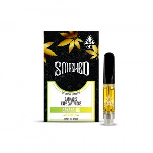 1g THC Vape Cartridge - Banana OG by Smashed (Indica)