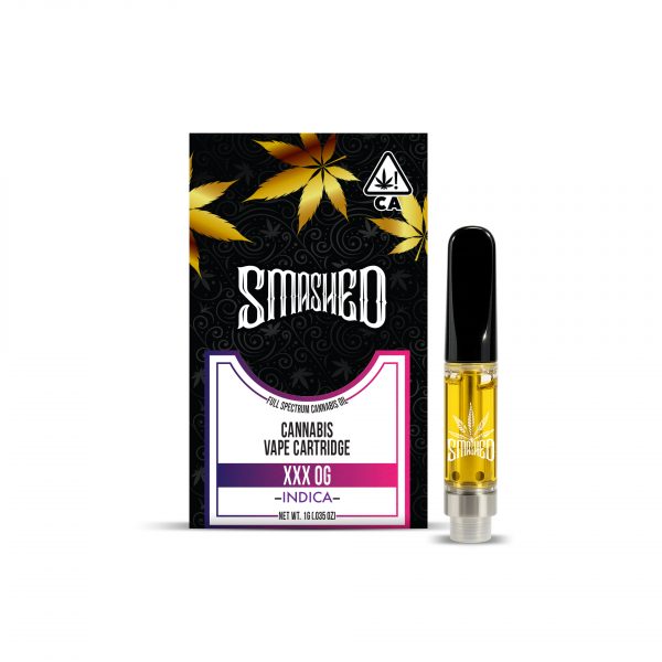 1g THC Vape Cartridge - XXX OG by Smashed (Indica)
