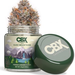 3.5 Grams Premium Cannabis Flower - Kush Mountains by CBX (Hybrid) THC: 31.21%