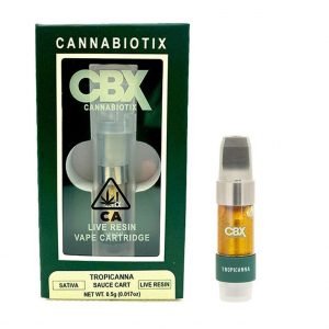 .5g Live Resin Sauce THC Vape Cartridge - Tropicanna By Cannabiotix (Sativa) 72.3% THC
