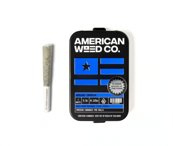 7 Pack Diamond Infused Pre-Rolls - Purple Haze By American Weed Co (Indica) THC:35.57%