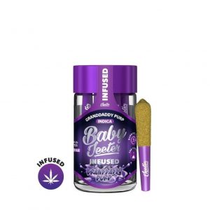 2.5g Rosin/Diamond Infused Baby Pre-rolls [5 pack] - Granddaddy Purp by Baby Jeeter (Indica) 40.88% THC