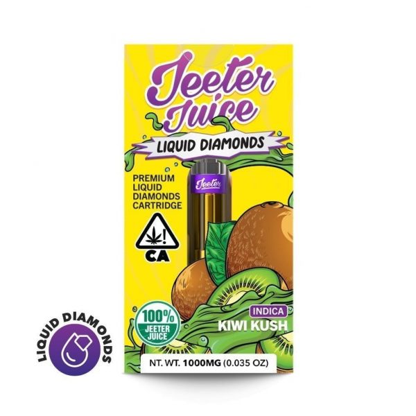 1g Premium Diamonds THC Vape Cartridge - Kiwi Kush By Jeeter (Indica) 92% THC