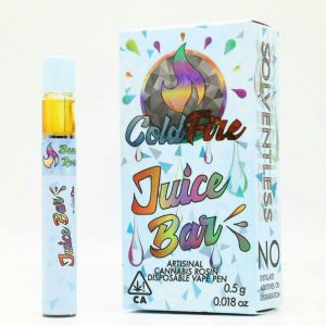 .5g THC Live Rosin Disposable Vape – Rainbow Guava by Cold Fire (Hybrid) 75.9% THC