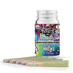 2.5g Live Resin Infused Pre-Rolls [5 Pack] - Black Patronus By Lift Tickets (Indica) 37.9% THC