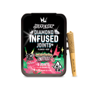 3.25g Diamond Infused Jefferey Joints  [5 pack] - Watermelon Zkittlez by West Coast Cure (Indica) 45.2% THC