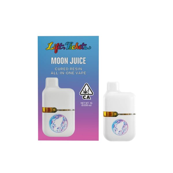 1g Cured Resin THC Moon Juice  Disposable Vape - Orange Gelato By Lift Tickets (Sativa) 87.3% THC