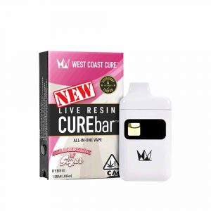 1g Live Resin THC Disposable Vape - Strawberry N' Sugar by West Coast Cure (Hybrid) 87.2% THC
