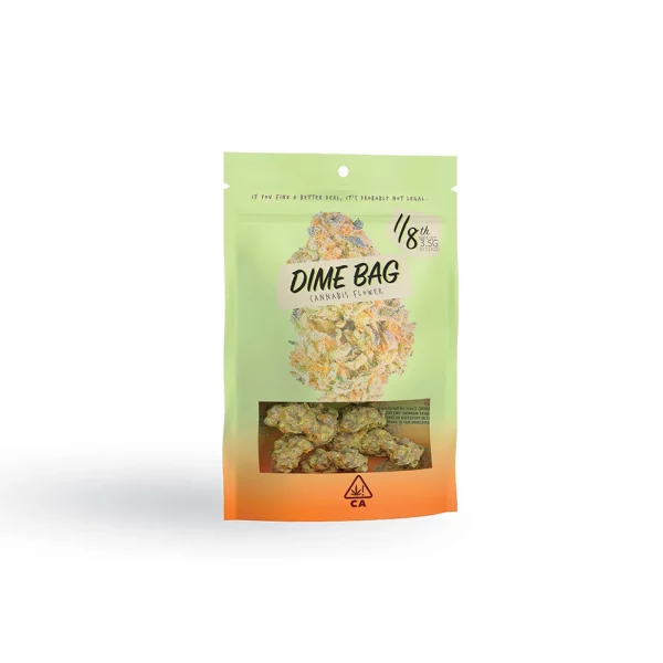 3.5 Grams Premium Flower - Raspberry Kush By Dime Bag (Indica) 30.56%THC