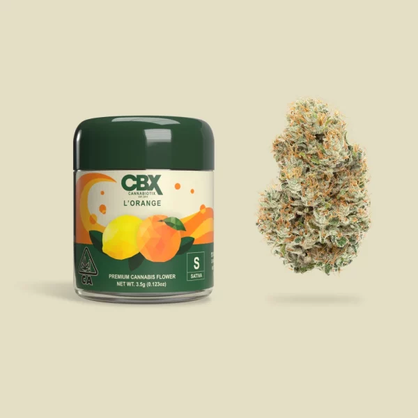 3.5 Grams Premium Cannabis Flower - L'Orange by CBX (Sativa) THC: 27.23%